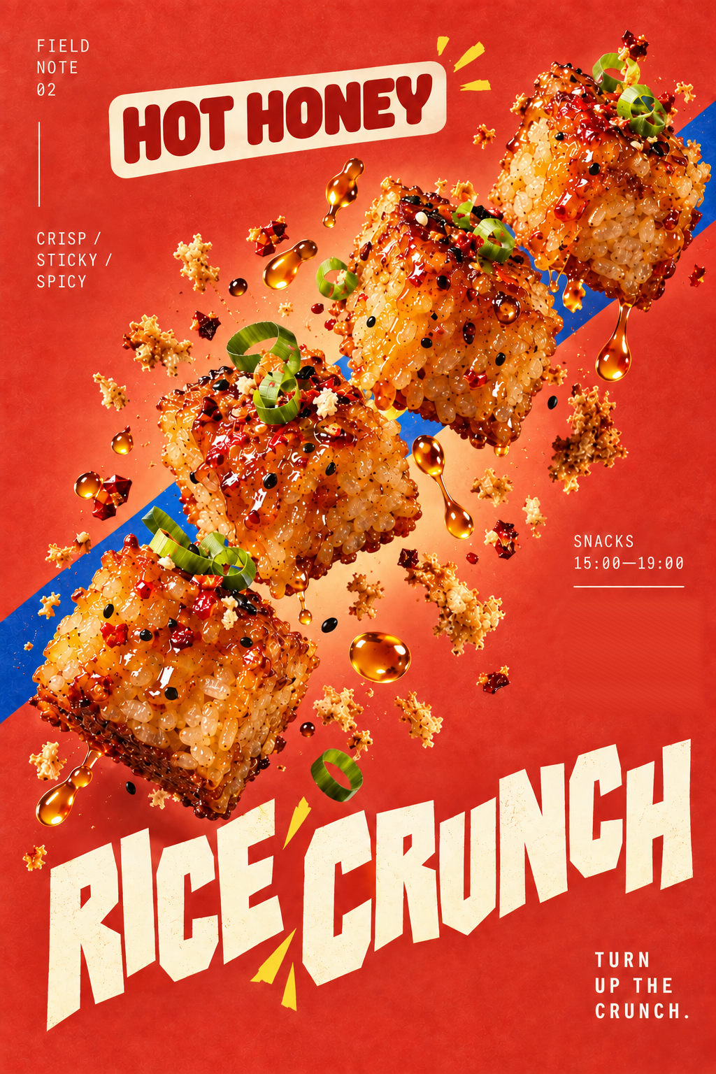 Hot Honey Rice Crunch