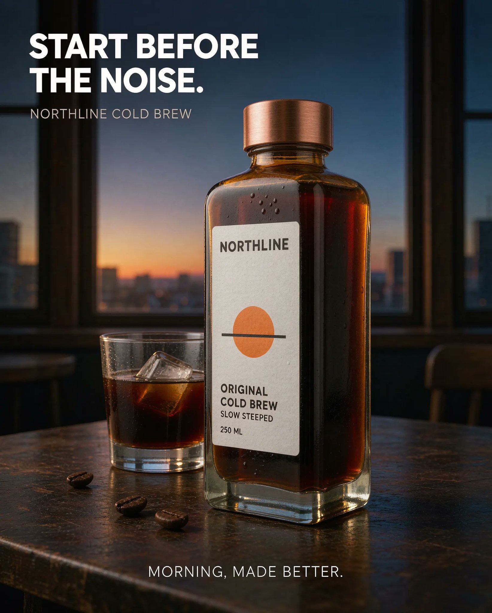 用户作品 NORTHLINE 冷萃咖啡品牌全案配图